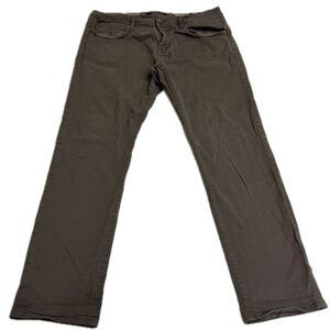 Liverpool Pants Mens 34x31 Brown Gray Modern Straight Casual Stretch Comfort
